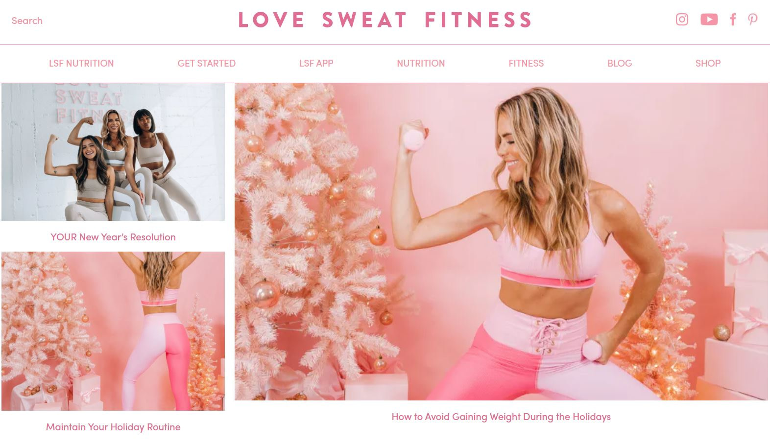 Love Sweat Fitness blog is in one of the most profitable blog niches -  fitness.