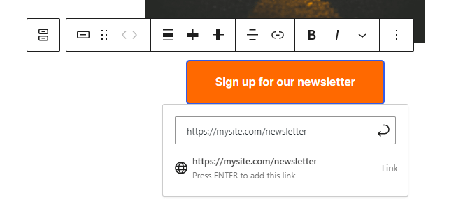 Adding a link to a button