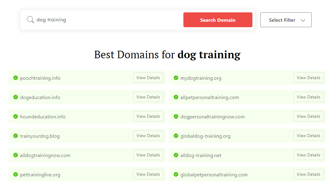 DomainWheel helps you with how to choose a domain name.
