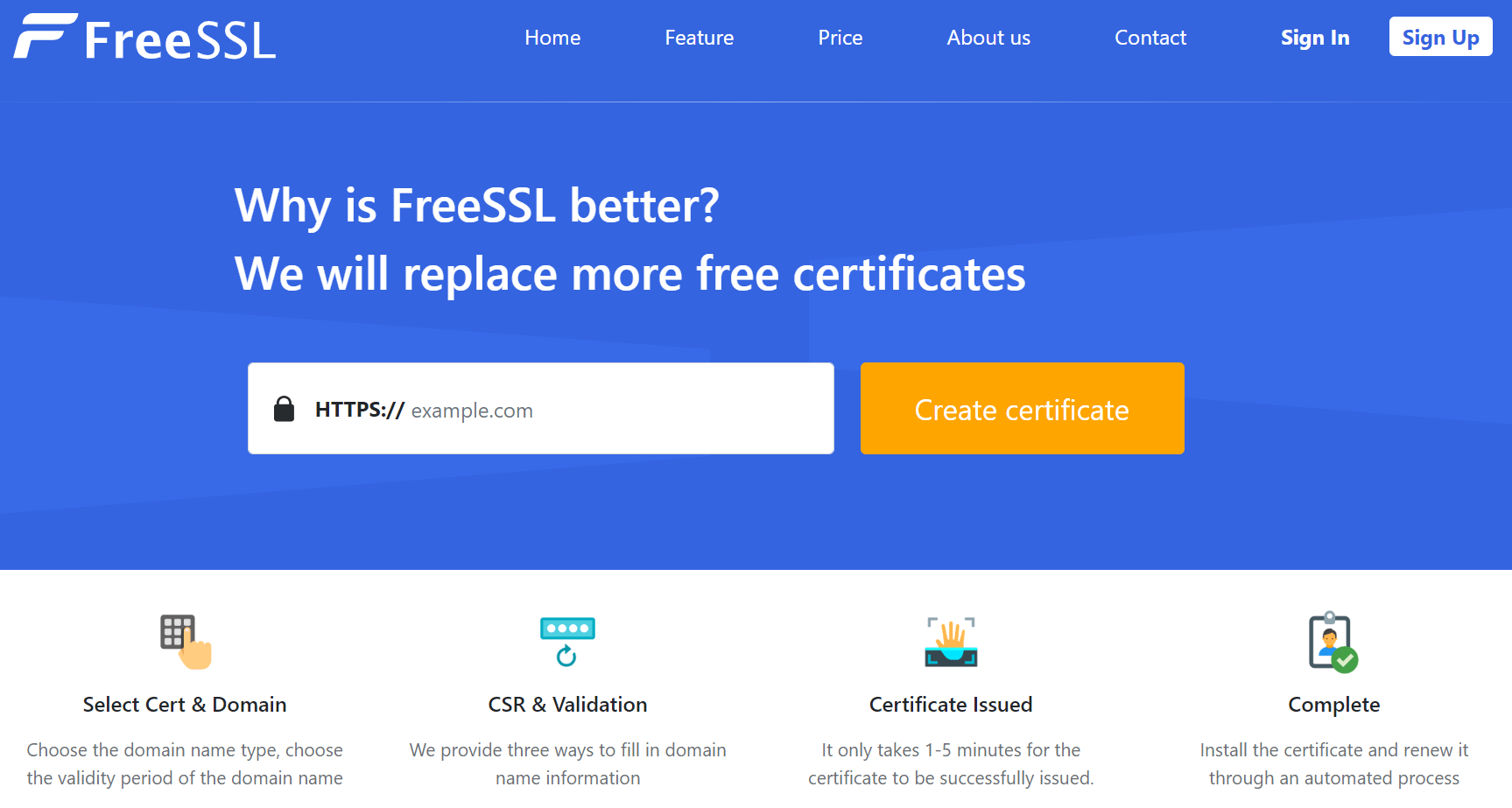 FreeSSL Cheap SSL Certificates