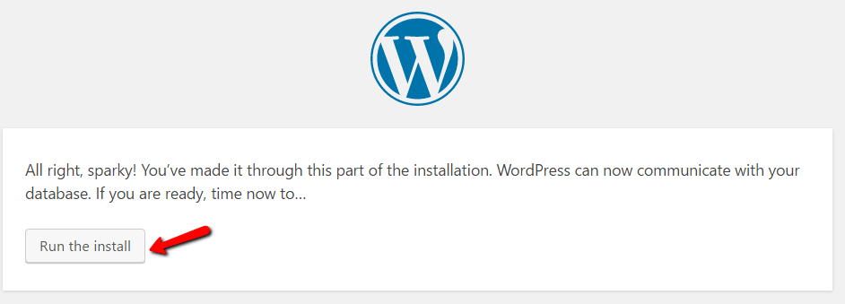 Tutorial how to install WordPress.