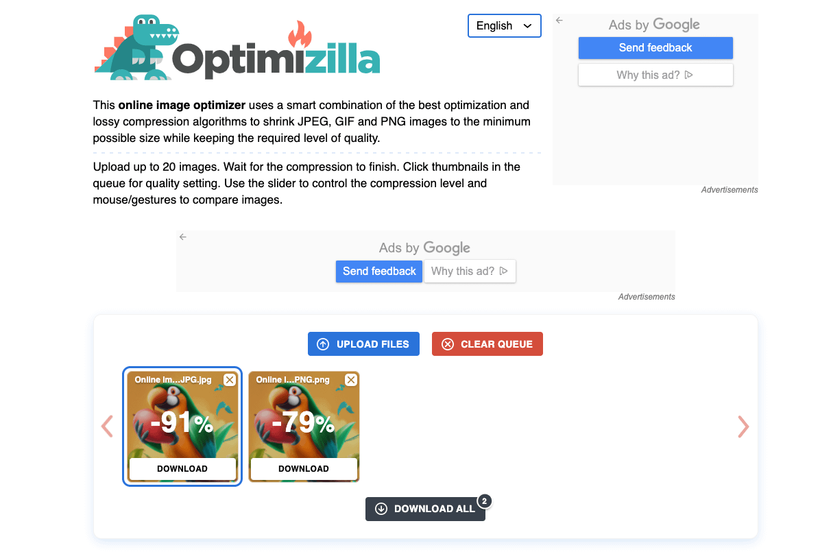 Best Image Optimizer Tool - Optimizilla.
