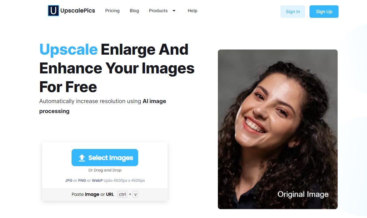 Upscalepics - make images larger without losing quality.